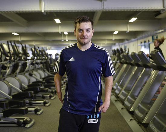 Alex brooker disability Gym training