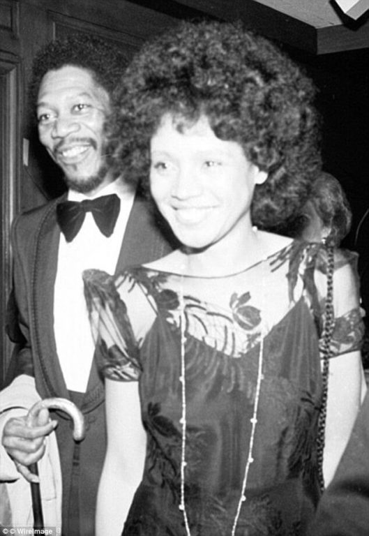 Jeanette Adair Bradshaw old picture with Morgan Freeman